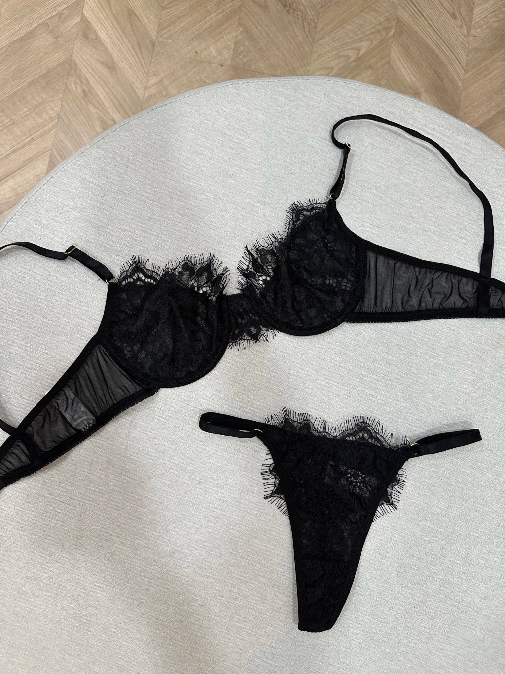 Conjunto Calcinha E Sutiã De Renda Natalie